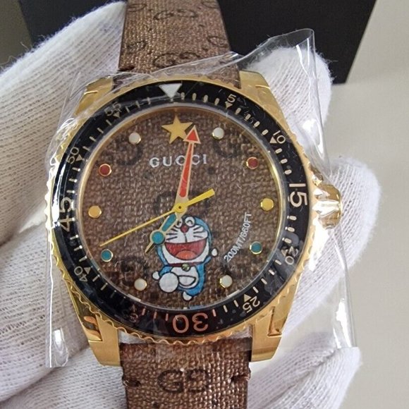 Gucci Dive Doraemon 50th Anniversary Limited Edition Watch, Swiss Made, YA136335 - Picture 4 of 9